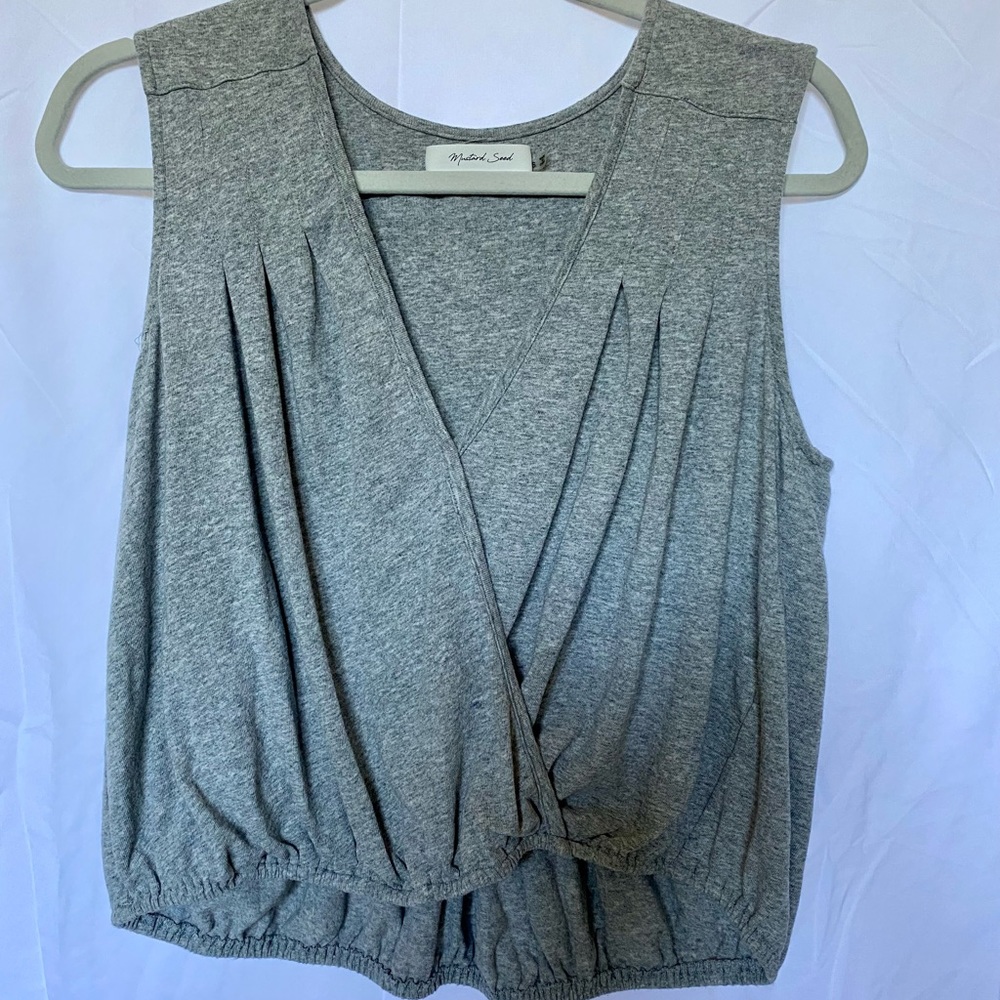 Mustard Seed Tank Small Heathered Gray